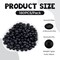 180PCS Silicone Lentil Beads, 12mm Silicone Abacus Focal Beads Bulk Colorful DIY Loose Beads for Bracelet Necklace Crafts Pen Making(Black)…